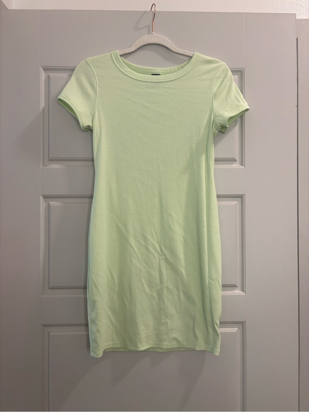 wild fable Light Green Short-Sleeve Mini Dress